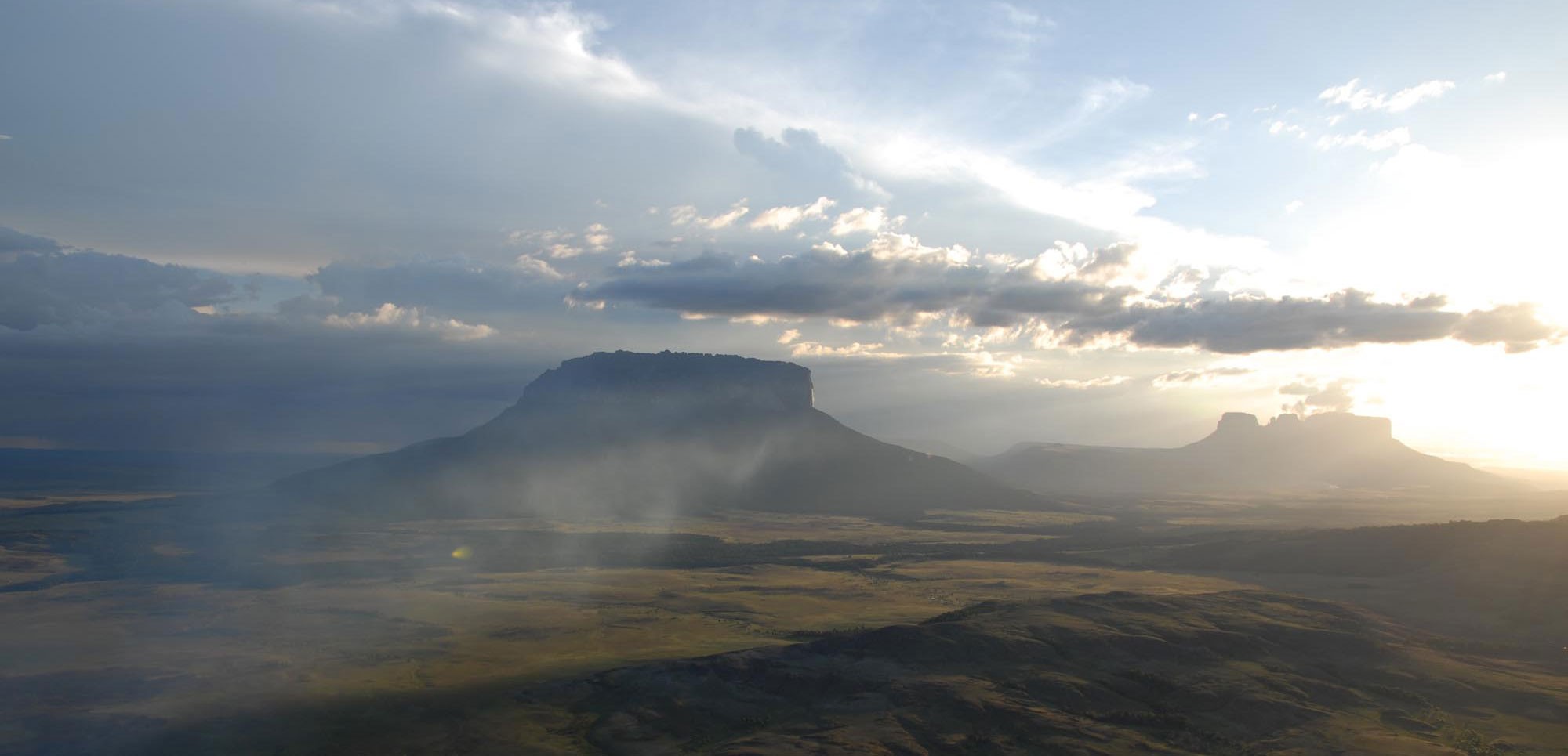 Upuigma Tepui, as seen by paramotor - first climbed by my friend Steve Backshall (with John Arran & Ivan Calderon) in 2007